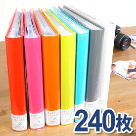 ＼300円オフクーポン配布中！／【ナカバヤシ】 セラピーカラー　背丸ブック式　L判3段タイプ　240枚収納　TCBP-240　【おしゃれ／デザイン／かわいい／北欧／大容量／白台紙】