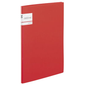 【セキセイ】 アドワン クリヤーファイル　A4-S　20ポケット　レッド AD-2021-20 【ファイル】 【ホルダー】