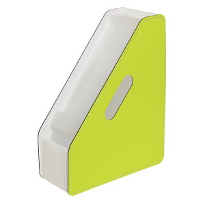 【セキセイ】 パピエリ ドキュメントスタンド タテ 13P グリーン FB-2381-30 【ボックスファイル】 【デスクトップ収納品】