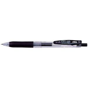 Black  JJ15-BK 0.5 mm Zebra Sarasa Push Clip Gel Pen 
