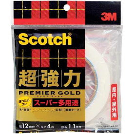 ＼300円オフクーポン配布中！／【J-345874】【スリーエムジャパン】プレミアゴールドスーパー SPS-12 12mm×4m【テープ類】