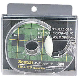 ＼300円オフクーポン配布中！／【J-463436】【スリーエムジャパン】メンディングテープ 810-1-12D 12mm×30m【テープ類】