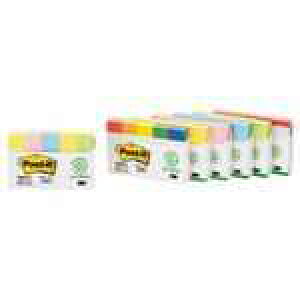 【J-466437】【スリーエムジャパン】Post-it 再生紙見出し 700RP-R レインボー【メモ・付箋】