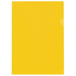 【J-123977】【テージー】カラーホルダー CC-141A-07 イエロー 10枚【クリアホルダー】