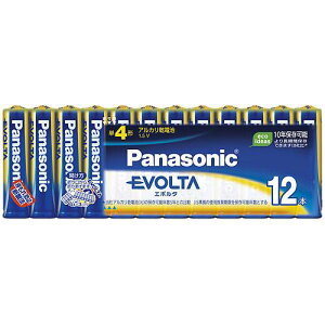 【J-329647】【Panasonic】エボルタ乾電池 単4 12個 LR03EJ12SW【電池・電球】
