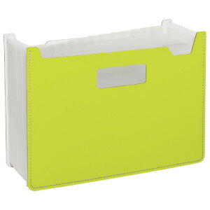 【セキセイ】 パピエリ ドキュメントスタンド A4 13P グリーン FB-2380-30 【ボックスファイル】 【デスクトップ収納品】
