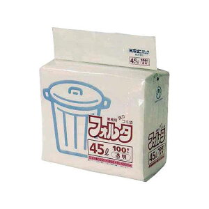 【J-198767】【日本サニパック】フォルタ・環優包装 F-4C 透明 45L 100枚【掃除用品】