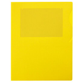【セキセイ】アドワン　ワイド＆ハーフフォルダー　タイトルポケット付　A4　イエロー AD-2406-50 【ファイル】 【フォルダー】