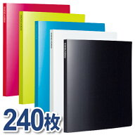 フォトアルバム＜高透明＞　L判サイズ　見開き12ポケット　L判240枚収容可能　KP-126　 【大容量／ポケッ…