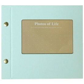 【セキセイ】 ホックアルバム　ライトグリーン　HK-5783-33　 【アルバム】 【フリー・粘着タイプ（台紙差替式）】