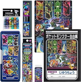 ★最新柄！新入学ギフトセット 7点セット ポケットモンスター 950729M10 ショウワノート 文具セット 筆箱 鉛筆 消しゴム 下敷き 定規 ポケモン文具