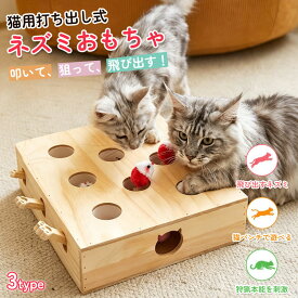 猫 おもちゃ 木製 ネズミおもちゃ 猫おもちゃ 打ち出し式 5穴 8穴 猫用玩具 ひとり遊び 猫が飽きない ストレス解消 運動不足対策 ストレス発散 狩猟本能を刺激 3穴 5穴 8穴 レバー式 サイドホール付き ねずみ玩具 猫じゃらし 猫用知育トイ 室内遊び