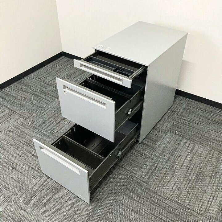 楽天市場】オカムラ プロユニットシリーズ 3段ワゴン DNC1CX Z637 W390 