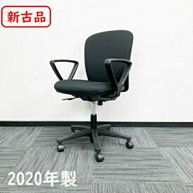 イトーキ リエットRチェア KT-340PG-T1T1 ループ肘 ローバック ブラック 2020年製 新古品 オフィスチェア ワークチェア 事務椅子 デスクチェア