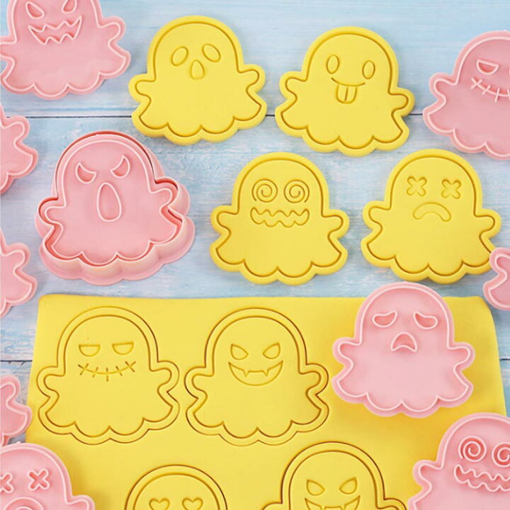 楽天市場】クッキー型 ハロウィン ミニステンシルセット 抜き型10個 
