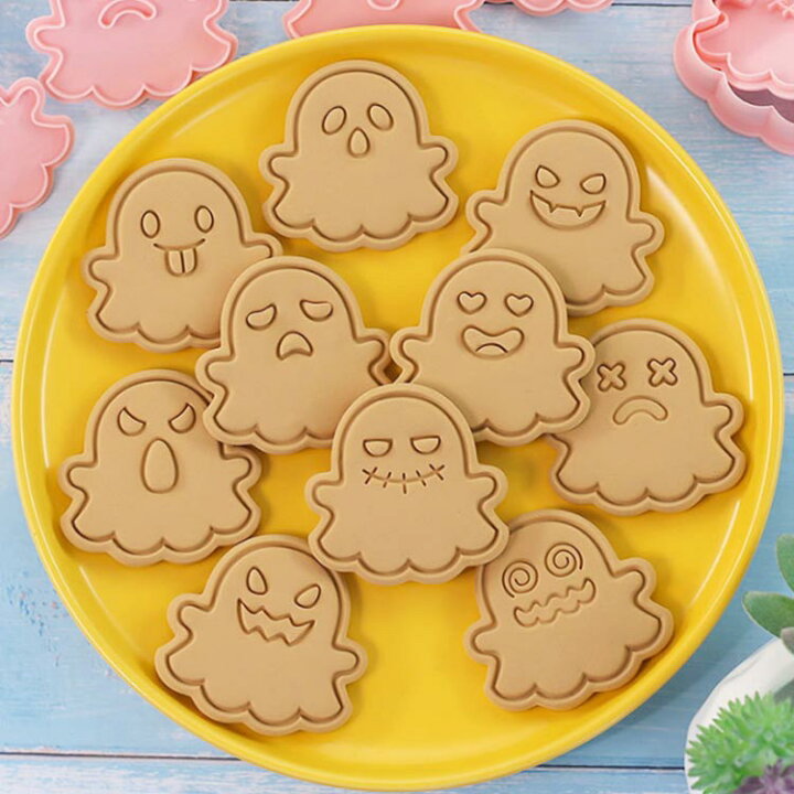 楽天市場】クッキー型 ハロウィン ミニステンシルセット 抜き型10個 