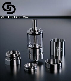 GDMODS MD-01 RTA 23mm MTL DL RTA 5.5ml アトマイザー 本体 タンク vape ベイプ 電子タバコ 濃厚フレーバー [T-74]