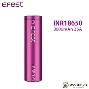 Efest INR18650 3000mAH 35A tbggbvobe[ C[tFXg dq΂ flattop battery vape dr `EjbP [J-42]