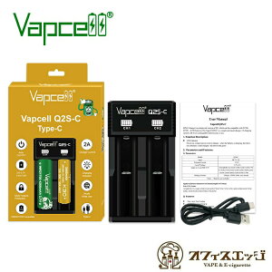 Vapcell Q2S-C Type-C charger obe[`[W[ [d dq^oR xCv vape Battery Charger `ECIobe[ `E}K obvZ [H-4]