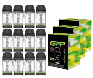 �y3���Z�b�g�zUwell Caliburn GPP Pod �J�[�g���b�W 4���� 3ml Caliburn G4 PRO/Caliburn G4/G4 Mini/G3 PRO/G3 PRO KOKO/G3 Lite/G3 Lite KoKo G5 G4 G3 �V���[�Y ���[�E�F�� �J���o�[�� �R�R �|�b�g �|�b�h POD pod �J���o�[��