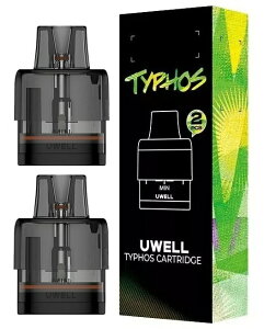 Uwell Typhos Pod �J�[�g���b�W 2���� 6ml ���[�E�F�� �^�C�t�H�X �|�b�g �|�b�h POD pod coil �R�C�� �����p �X�y�A [D-66]
