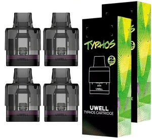 �y2���Z�b�g�zUwell Typhos Pod �J�[�g���b�W 2���� 6ml ���[�E�F�� �^�C�t�H�X �|�b�g �|�b�h POD pod coil �R�C�� �����p �X�y�A [T-27]