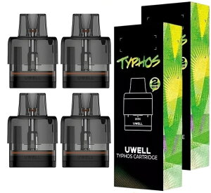�y2���Z�b�g�zUwell Typhos Pod �J�[�g���b�W 2���� 6ml ���[�E�F�� �^�C�t�H�X �|�b�g �|�b�h POD pod coil �R�C�� �����p �X�y�A [T-27]