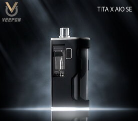 VEEPON TITA X AIO SE【ブラック】BORO互換デバイス VEEPON TITA チタ エックス アイオー テクニカル 本体 電子タバコ vape ベイプ mod [D-77]