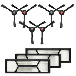 ���[�t�B�[ Robot Vacuum Omni S1 Pro �p �݊������p�[�c6�_�Z�b�g �݊��i�i�T�C�h�u���V×3 / �t�B���^�[×3�j