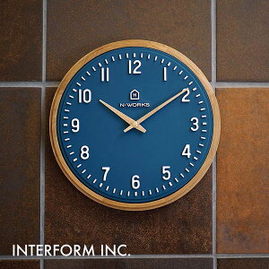 Ekolu エコル ウォールクロック CL-4072 INTERFORM インターフォルム 壁掛け時計 インテリア カジュアル モダン スイープムーブメント 連続秒針 静音 おしゃれ シンプル【沖縄・離島 お届け不可】