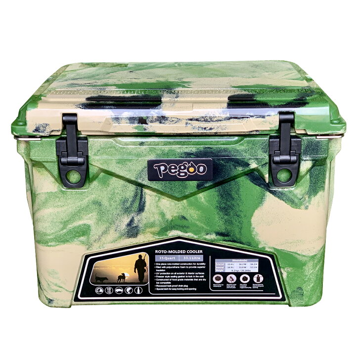 楽天市場】アイスランド クーラーボックス 35QT（33.1L） グリーンカモ 