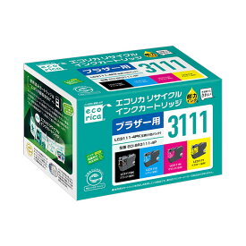 LC3111-4PK リサイクルインクカートリッジ 4色パック エコリカ ECI-BR3111-4P ブラザー対応 【沖縄・離島 お届け不可】