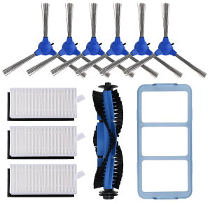 ���[�t�B�[ 11S / 15C / 30C / 15T �p �݊��i ���Օi�Z�b�g�i�����p�t�B���^�[×3�A�T�C�h�u���V×6�A�v���t�B���^�[×1�A��]�u���V×1�{�j���Օi �݊� / �������� / Eufy / RoboVac / Anker