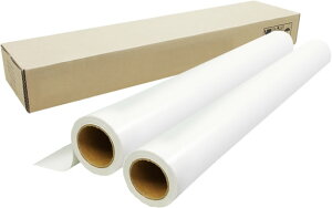 【2本セット】インクジェットロール紙 乳白PET/マット 幅1270mm(50インチ)×長さ30m 厚0.21mm プロッター用紙 大判ロール紙 大判インクジェット用紙 大判プリンター 大判印刷 ポスター印刷【沖縄