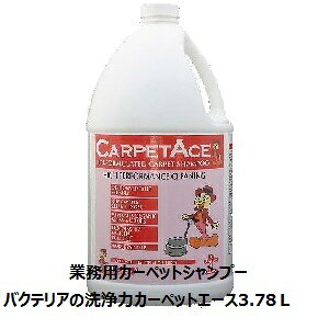 エムアイオージャパン 業務用カーペットシャンプー、カーペットエース3.78L、業務用カーペットクリーナー、従来のシャンプーと洗浄力が違います業務用強力カーペット洗剤