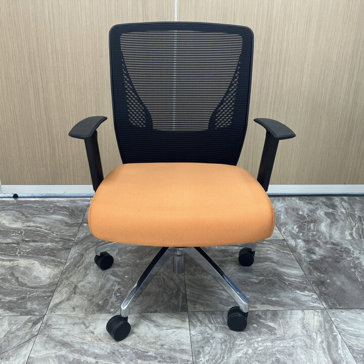 楽天市場】【中古】 オカムラ okamura 固定肘つき OAチェア Village 