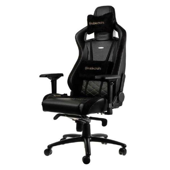 楽天市場】noblechairs ゲーミングチェア EPIC ゴールド NBL-PU-GOL 