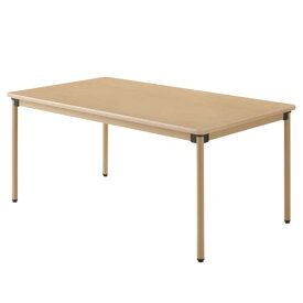(個人宅＋3300円)介護施設向けテーブル タック ユニバーサルテーブル 160×90cm メープル UFT-ST1690 丸角 ソフトエッジ 福祉施設 病院 ダイニングテーブル 食堂 アジャスター ナチュラル