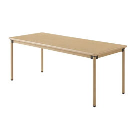 (個人宅＋3300円)介護施設向けテーブル タック ユニバーサルテーブル 180×75cm メープル UFT-ST1875 丸角 ソフトエッジ 福祉施設 病院 ダイニングテーブル 食堂 アジャスター ナチュラル