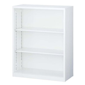 生興 ニュースタンダード書庫 A4対応書庫 ANWシリーズ(ホワイト) 下置き用(アジャスター付) オープン書庫 W880×D400×H1120 ANW-34K [スチール収納家具 オフィス家具 事務所 キャビネット 書棚 本棚 シェルフ 収納 オフィス収納 業務用 書庫 オープン書庫]
