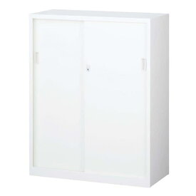 生興 ニュースタンダード書庫 A4対応書庫 ANWシリーズ(ホワイト) 下置き用(アジャスター付) スチール引戸書庫 W880×D400×H1120 ANW-34S [収納家具 引戸書庫 引き違い書庫 事務所 書棚 本棚 シェルフ 収納 オフィス収納 業務用]