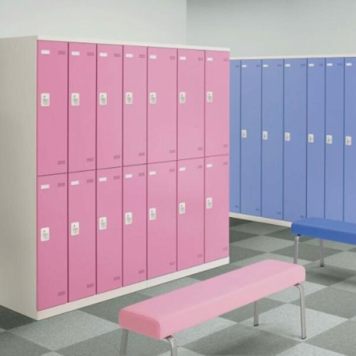 楽天市場】【受注生産品】 生興 SLBロッカー(扉ピンク) 4列2段 8人用 