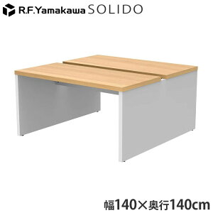 �ؐ��f�X�N �\���[�h �t���[�A�h���X�p�f�X�N2 W1400×D1400 �I�[�N×�z���C�g RFTFT2-1414OA-WL �A�[���E�G�t�E���}�J��