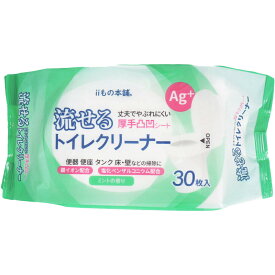 【ポイント5倍！！当店バナーよりエントリー必須22日20時～27日9:59】【まとめ買い5個セット】流せるトイレクリーナー ミントの香り 30枚入