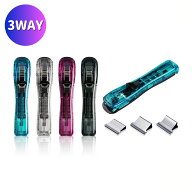 【ポイント5倍当店バナーよりエントリー必須】【選べる4カラー】【オート】3WAYガチャック ブラック ブル…