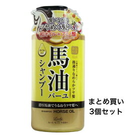 【まとめ買い3個セット】ロッシモイストエイド 馬油オイルインシャンプーBN 450mL