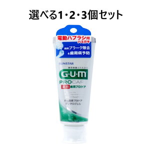 【ポイント10倍キャンペーン当店バナーよりエントリー必須】【選べる1・2・3個セット】GUM 薬用 ガム歯周プロケア デンタルジェル 電動ハブラシ用 65g ハミガキ はみがき 歯周病