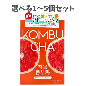 【ポイント10倍キャンペーン当店バナーよりエントリー必須】【選べる1～5個セット】HEALSLAB(ヒルズラボ) コンブチャ グレープフルーツ 5g×15包入 発酵ドリンク 菌活力 微炭酸