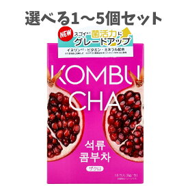 【ポイント10倍キャンペーン当店バナーよりエントリー必須】【選べる1～5個セット】HEALSLAB(ヒルズラボ) コンブチャ ザクロ 5g×15包入 発酵ドリンク 菌活力 微炭酸