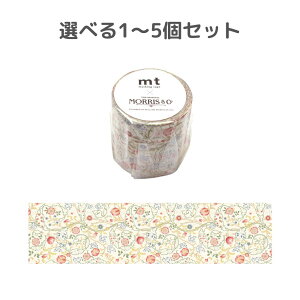 【ポイント10倍キャンペーン当店バナーよりエントリー必須】【選べる1〜5個セット】mt Morris & Co. Mary Isobel (MTWILL06) ウィリアム・モリス マスキングテープ おしゃれ かわいい ラッピング 手帳